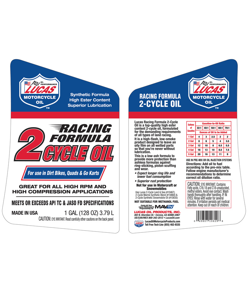 Racing Formula 2-Cycle Oil