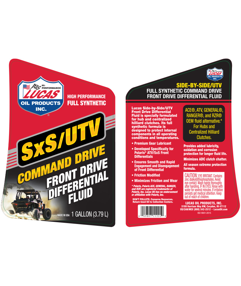 Synthetic SxS Command Drive Front Drive Differential Fluid